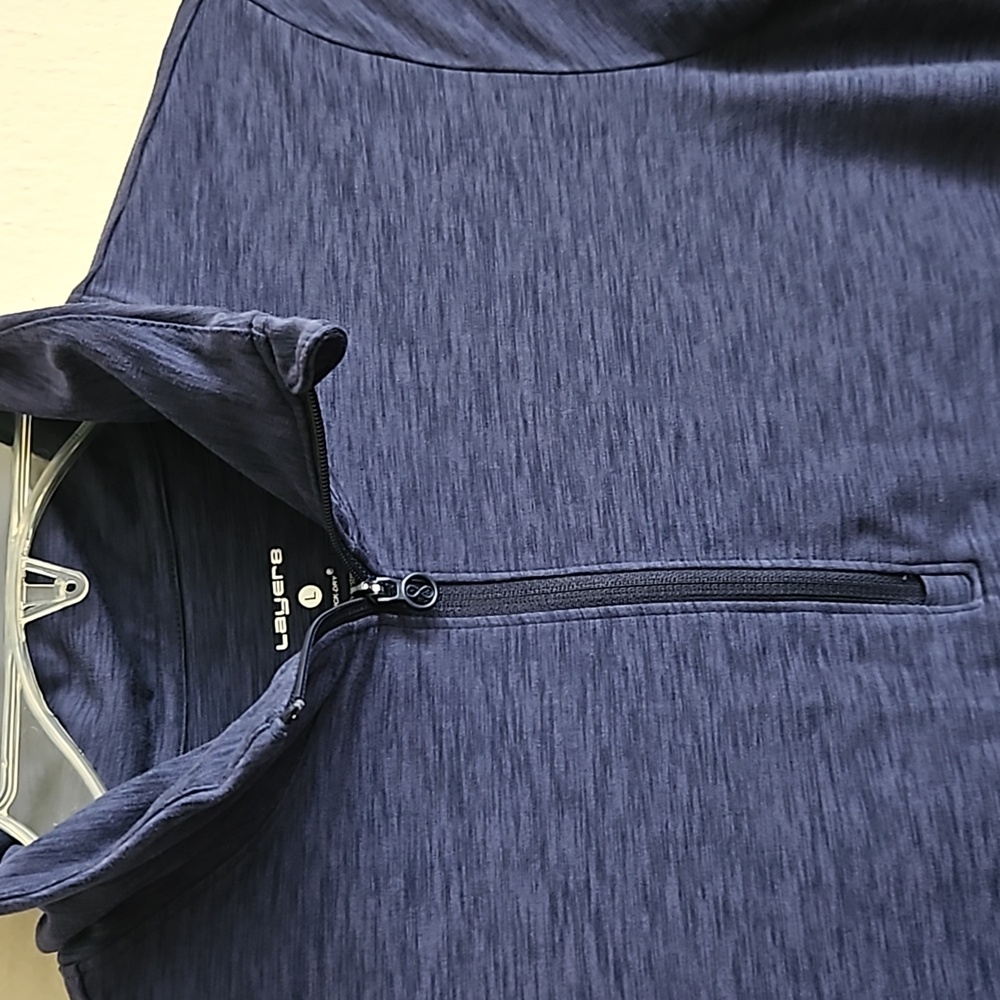 Layer 8 Blue Quick Dry Pullover L - image 3